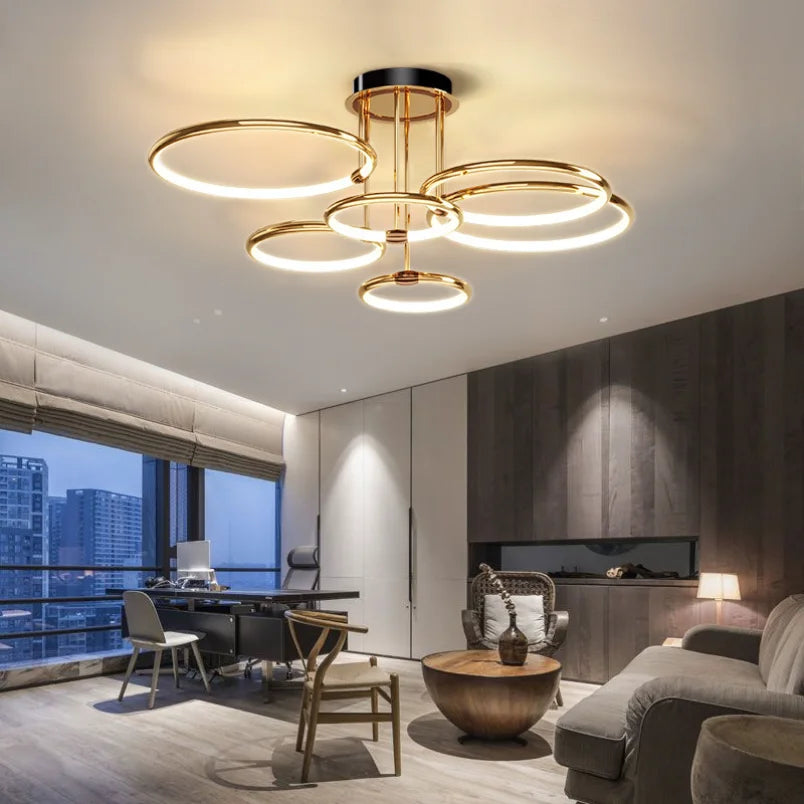 Aurelia – Moderne LED Plafondlamp met Geometrisch Ringontwerp