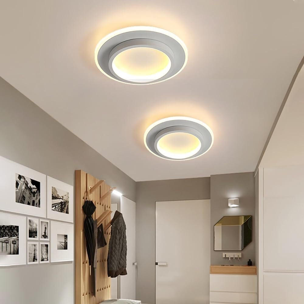 Homedra – Moderne Ronde LED Plafondlamp Met Duurzaam Metaal En Acryl Ontwerp