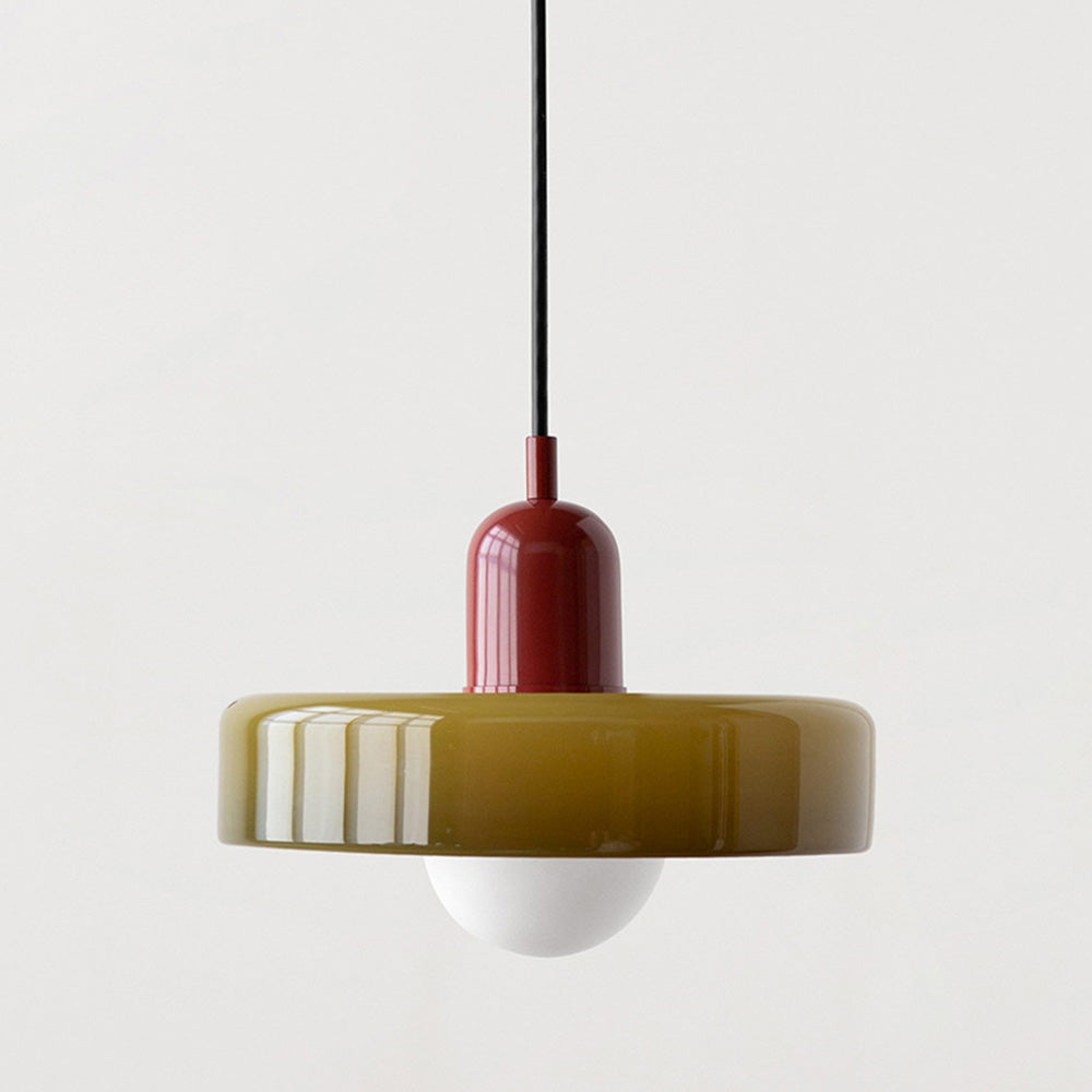 GleaMore - Bauhaus Hanglamp In Stijlvol Gekleurd Glas