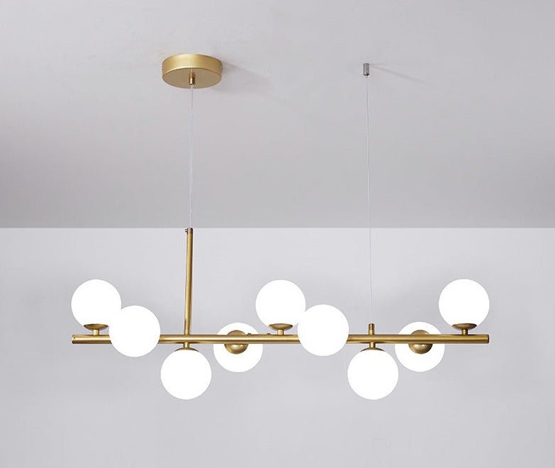 Solara – Luxe Glazen Bollen Hanglamp Voor De Eettafel
