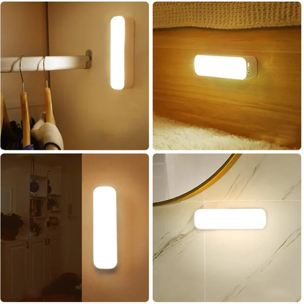 LumiSafe – Slimme Bewegingssensor Wandlamp (Oplaadbaar, Slank Design)