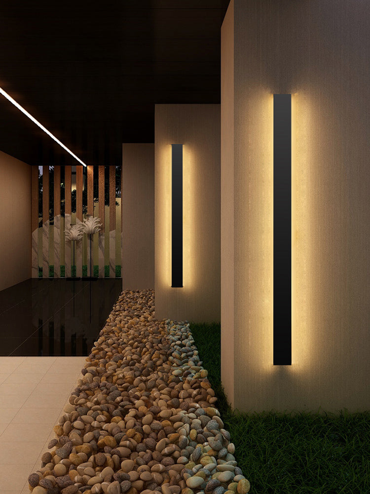 Havenvale - Verticale LED Buitenwandlamp Met Dimbare Functie En Strak Design