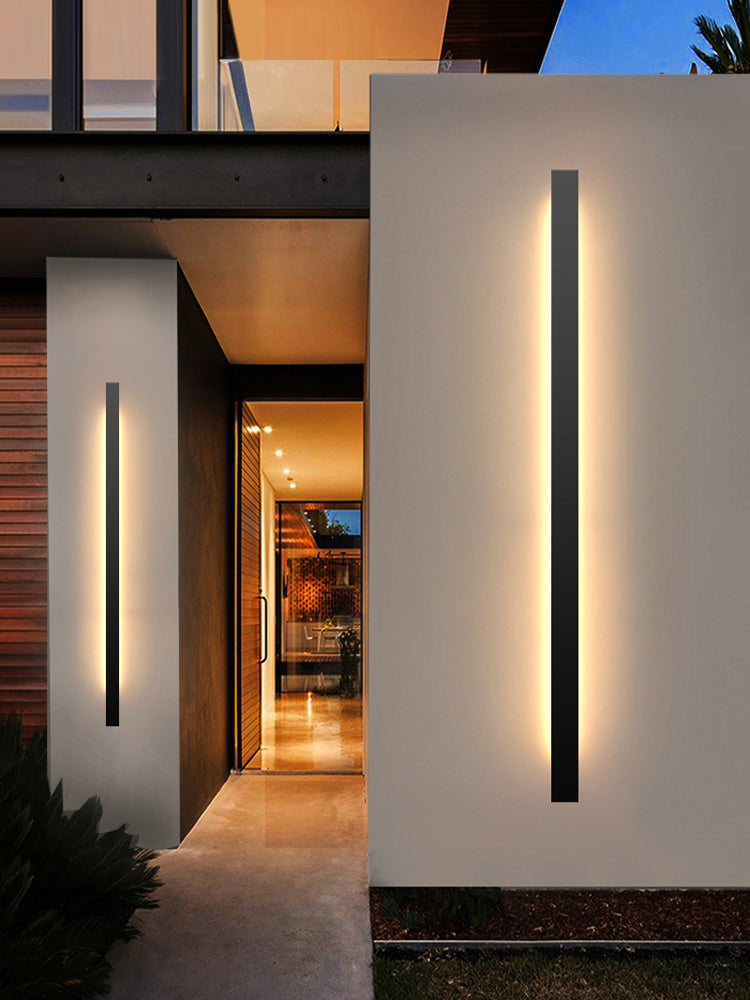 Havenvale - Verticale LED Buitenwandlamp Met Dimbare Functie En Strak Design