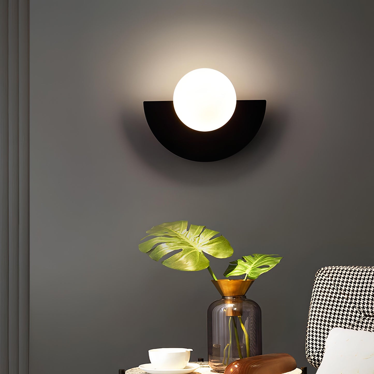 Gardeon – Elegante Halfronde Wandlamp met Minimalistisch Design