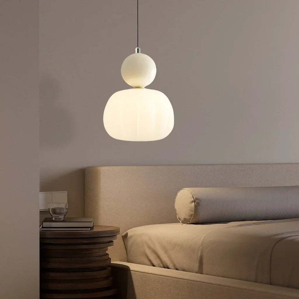 Glanora – Elegante Crème Art Deco Hanglamp voor Moderne Interieurs