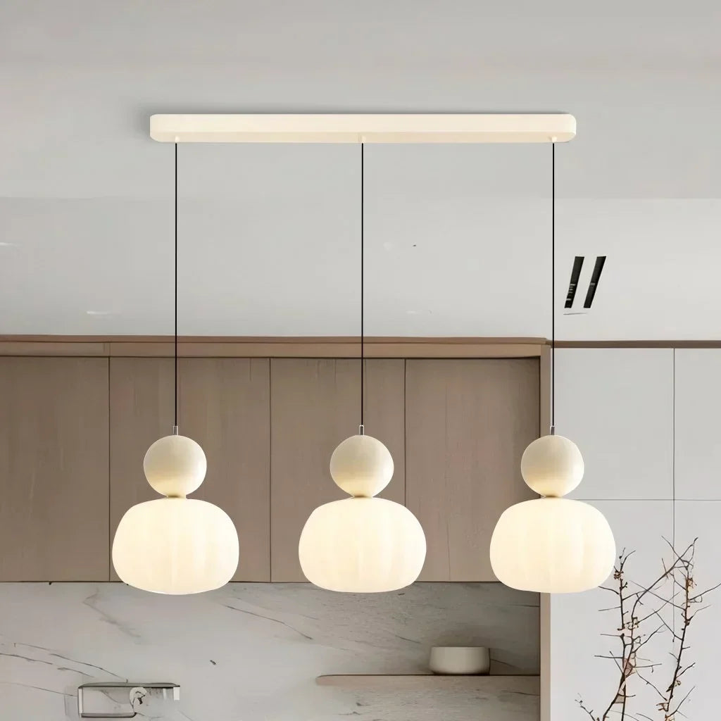 Glanora – Elegante Crème Art Deco Hanglamp voor Moderne Interieurs