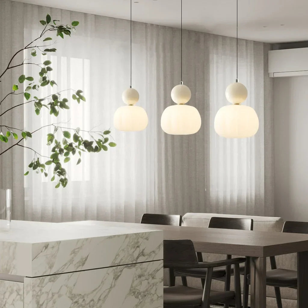 Glanora – Elegante Crème Art Deco Hanglamp voor Moderne Interieurs