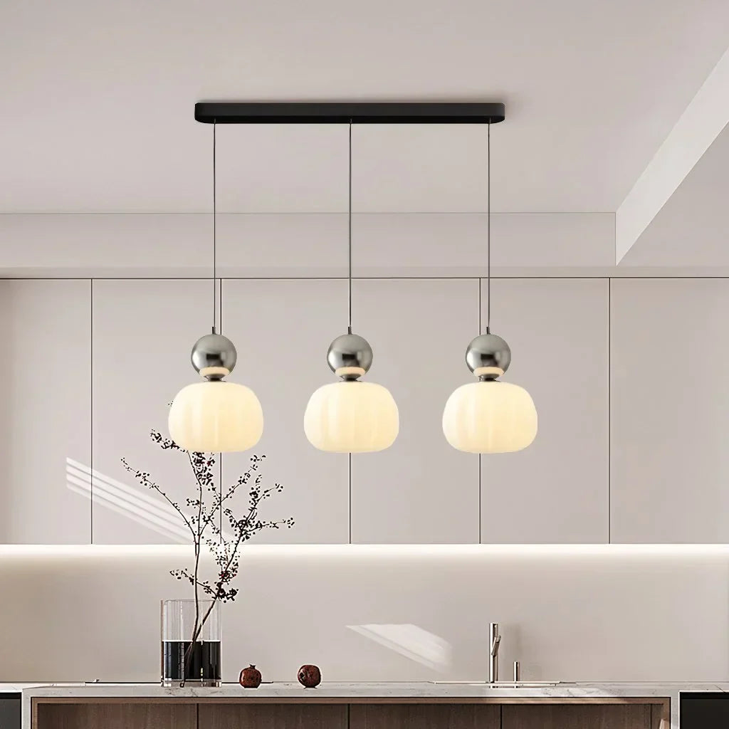 Glanora – Elegante Crème Art Deco Hanglamp voor Moderne Interieurs