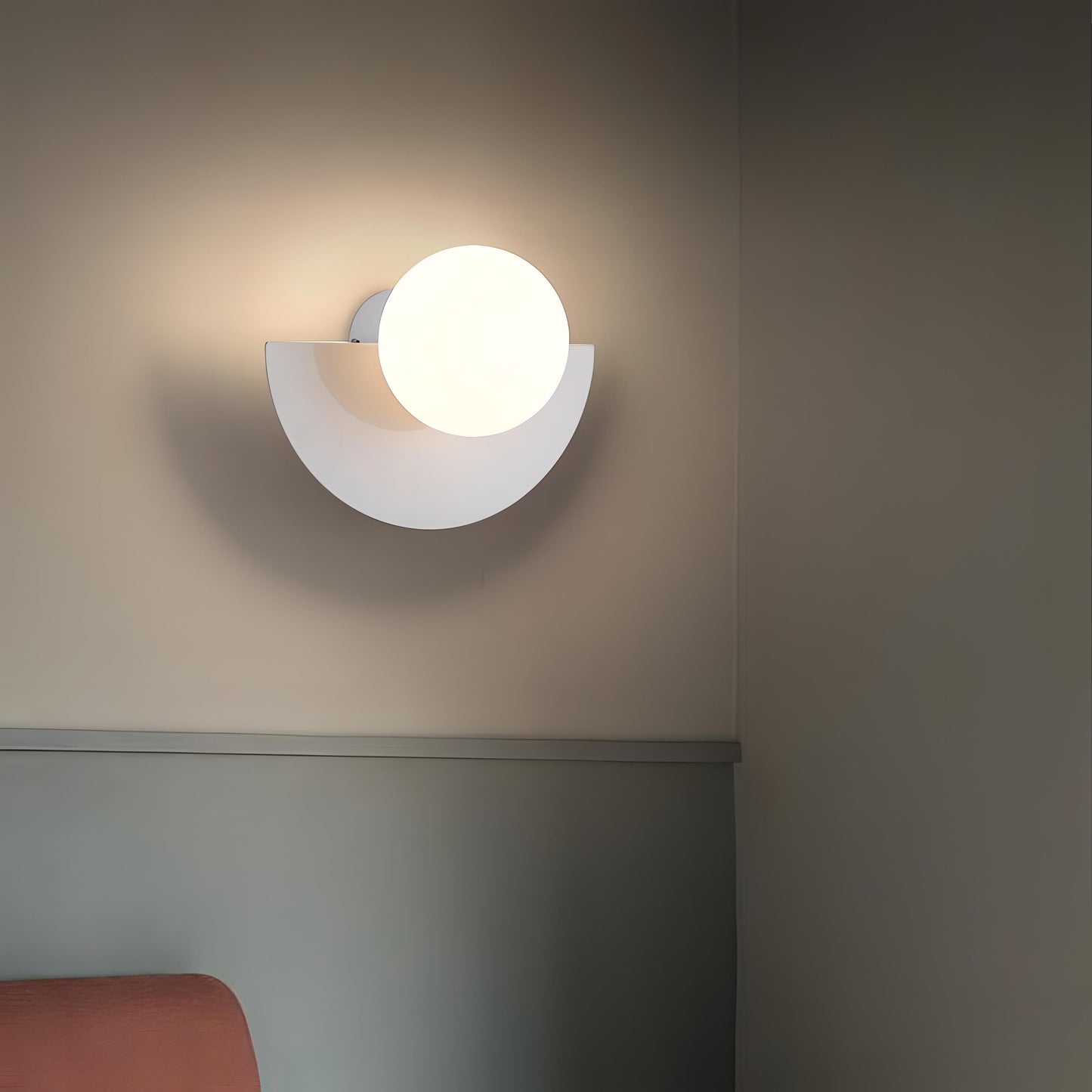 Gardeon – Elegante Halfronde Wandlamp met Minimalistisch Design