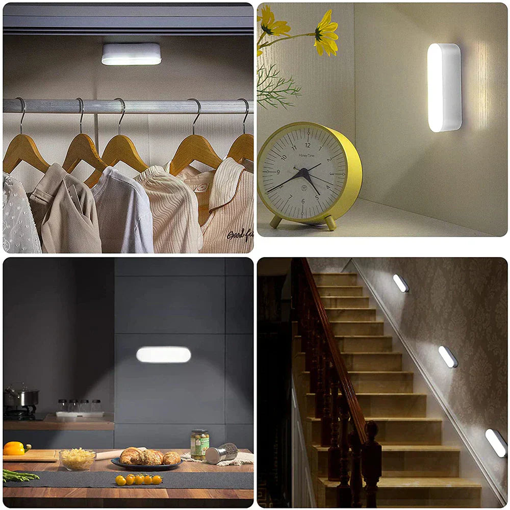 LumiSafe – Slimme Bewegingssensor Wandlamp (Oplaadbaar, Slank Design)