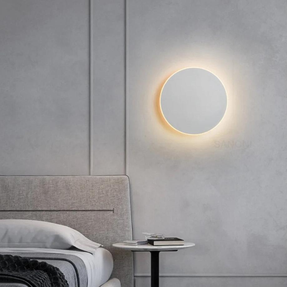 Lunor – Nordic Ronde LED Wandlamp met Bewegingssensor