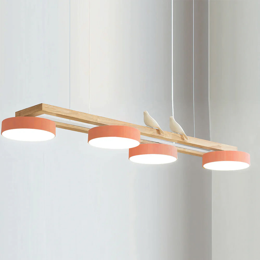 Terranova - Elegante Lange Vogelkroonluchter Voor Stijlvolle Eet- En Woonkamers