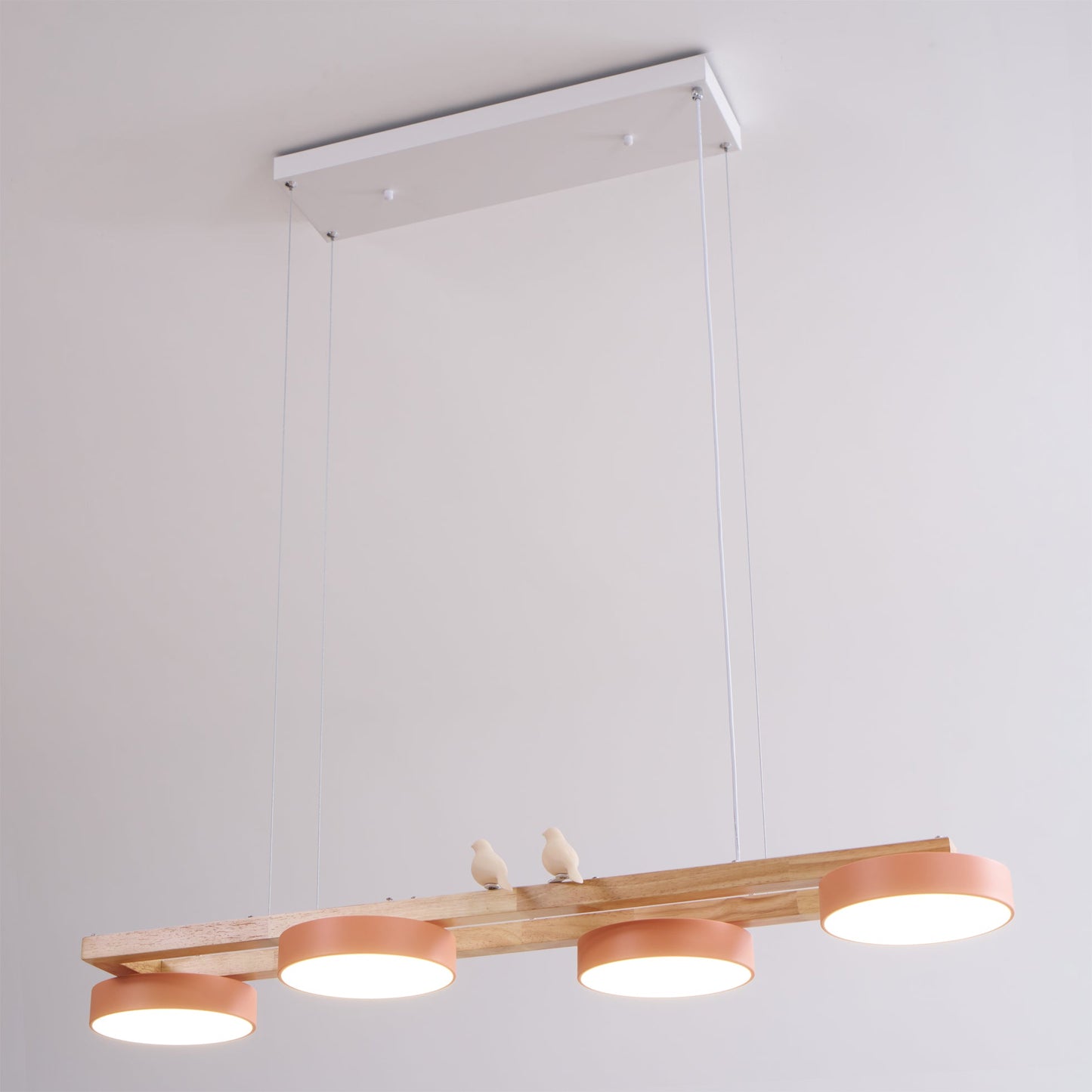 Terranova - Elegante Lange Vogelkroonluchter Voor Stijlvolle Eet- En Woonkamers