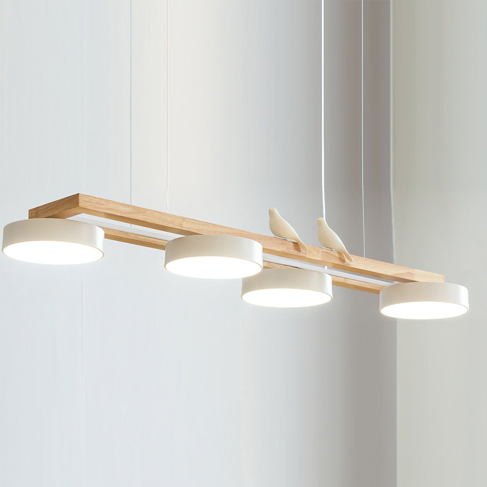 Terranova - Elegante Lange Vogelkroonluchter Voor Stijlvolle Eet- En Woonkamers