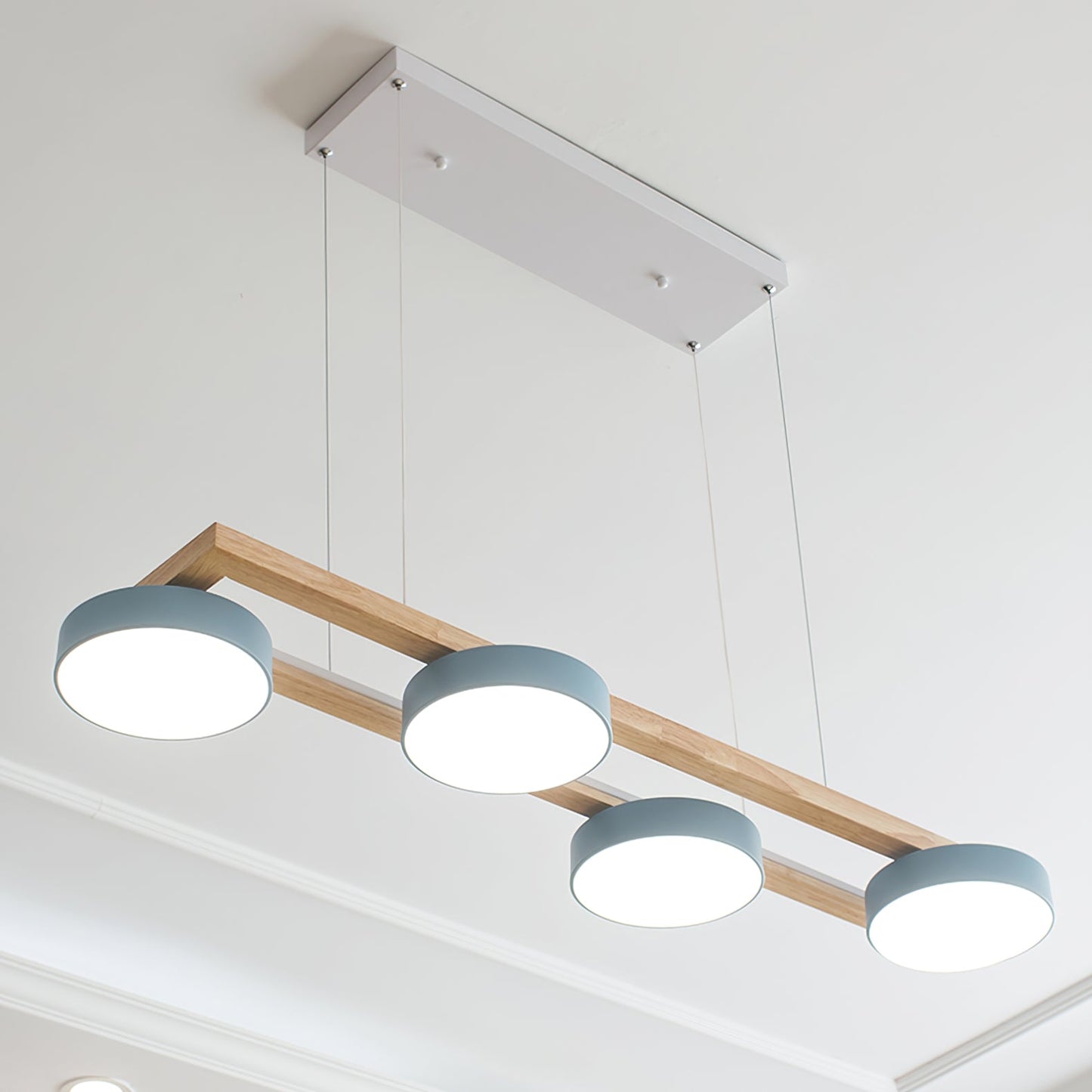 Terranova - Elegante Lange Vogelkroonluchter Voor Stijlvolle Eet- En Woonkamers