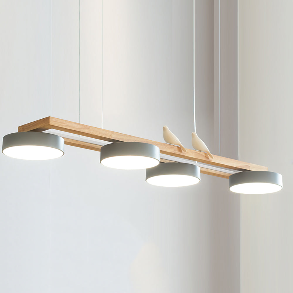 Terranova - Elegante Lange Vogelkroonluchter Voor Stijlvolle Eet- En Woonkamers
