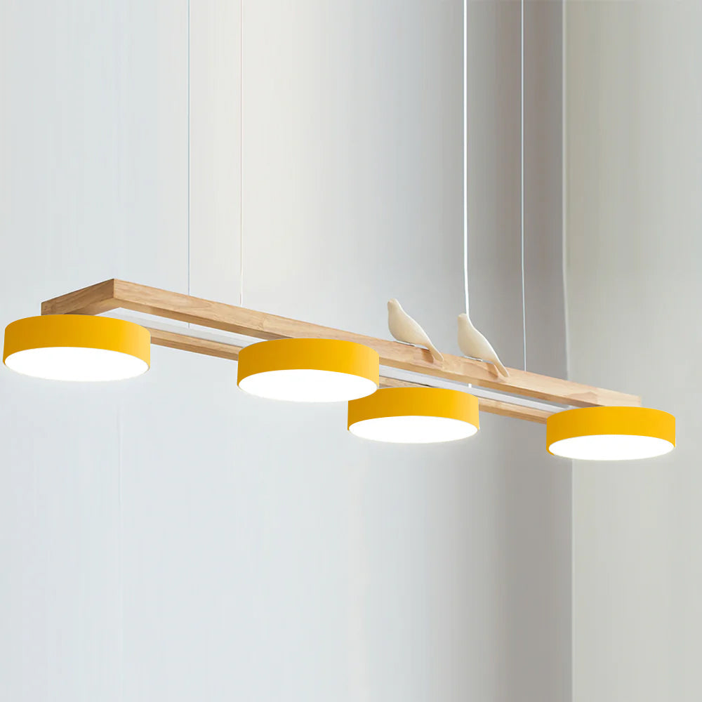 Terranova - Elegante Lange Vogelkroonluchter Voor Stijlvolle Eet- En Woonkamers