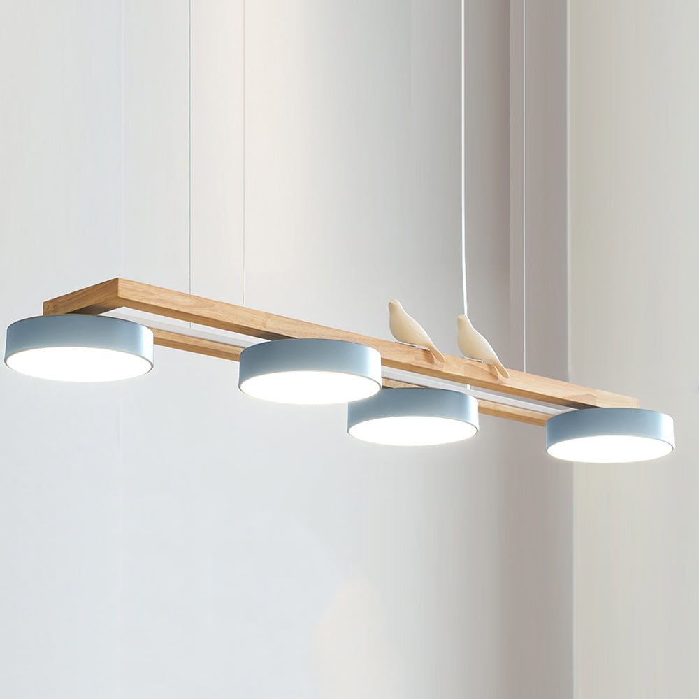 Terranova - Elegante Lange Vogelkroonluchter Voor Stijlvolle Eet- En Woonkamers
