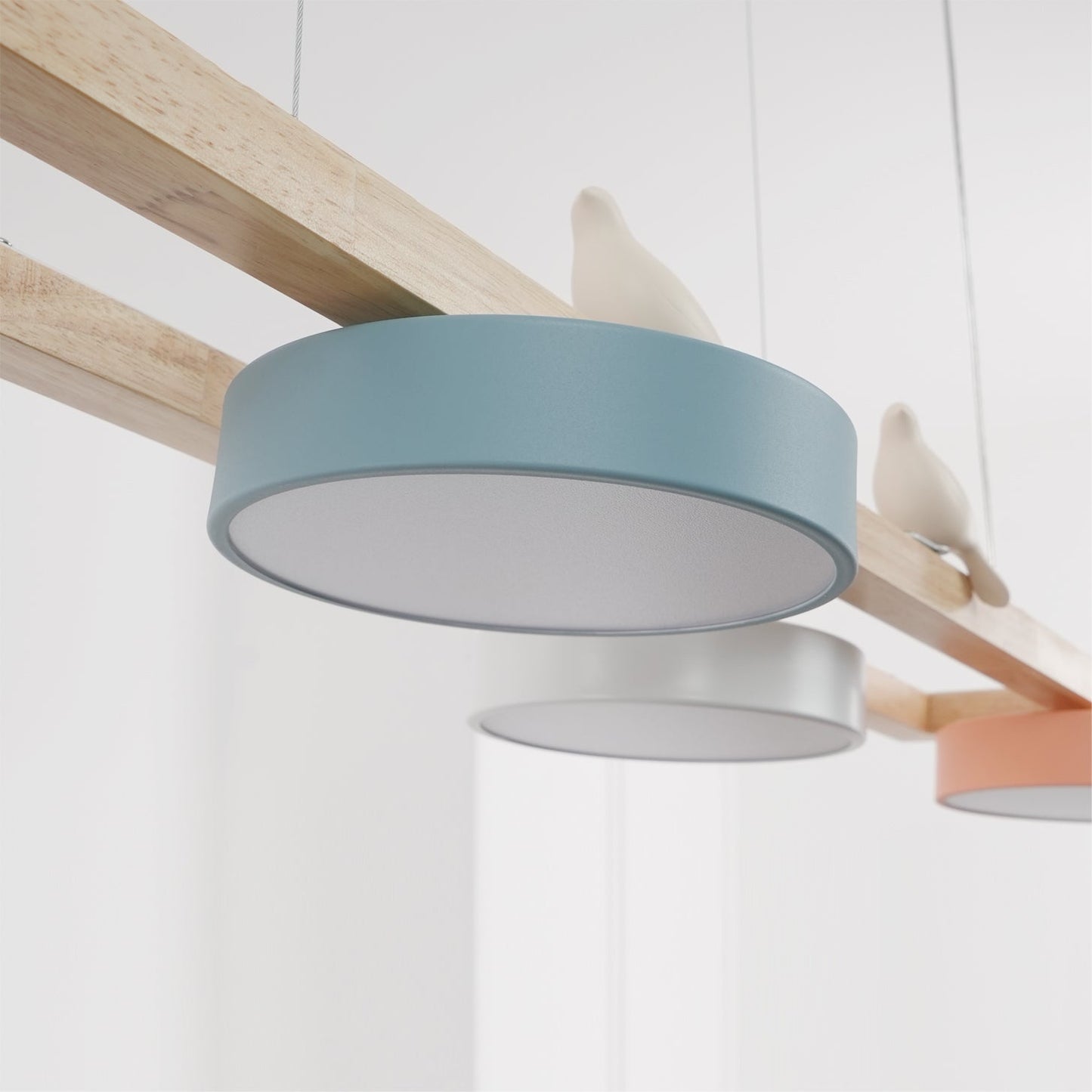 Terranova - Elegante Lange Vogelkroonluchter Voor Stijlvolle Eet- En Woonkamers