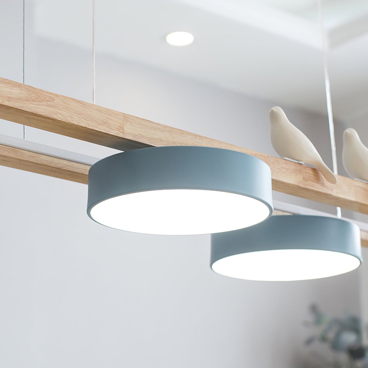 Terranova - Elegante Lange Vogelkroonluchter Voor Stijlvolle Eet- En Woonkamers