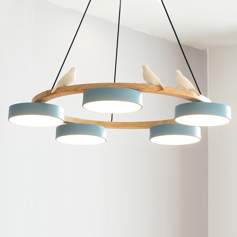 Radiancea - Elegante Ronde Vogelkroonluchter Met Warme Sfeerverlichting