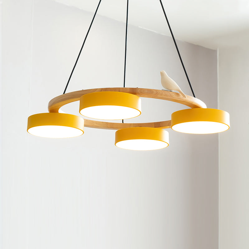 Radiancea - Elegante Ronde Vogelkroonluchter Met Warme Sfeerverlichting