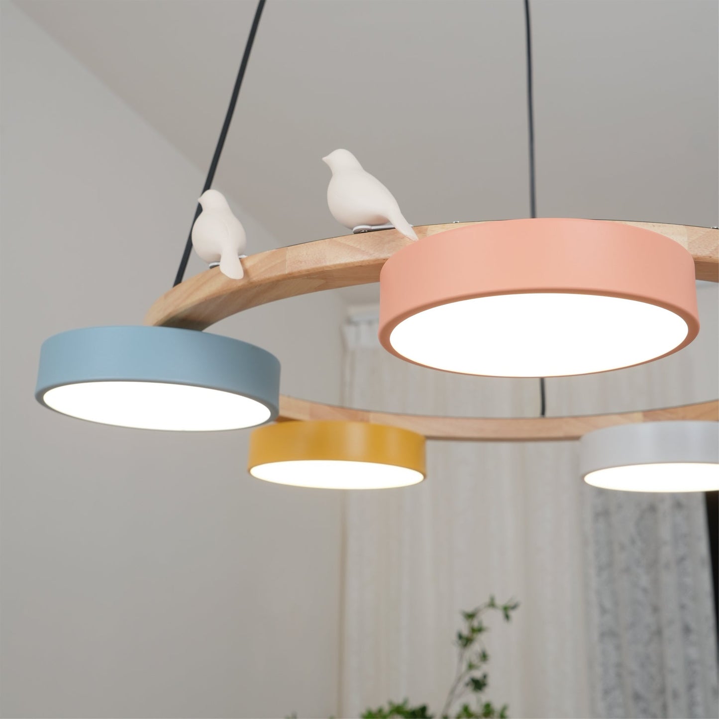 Radiancea - Elegante Ronde Vogelkroonluchter Met Warme Sfeerverlichting
