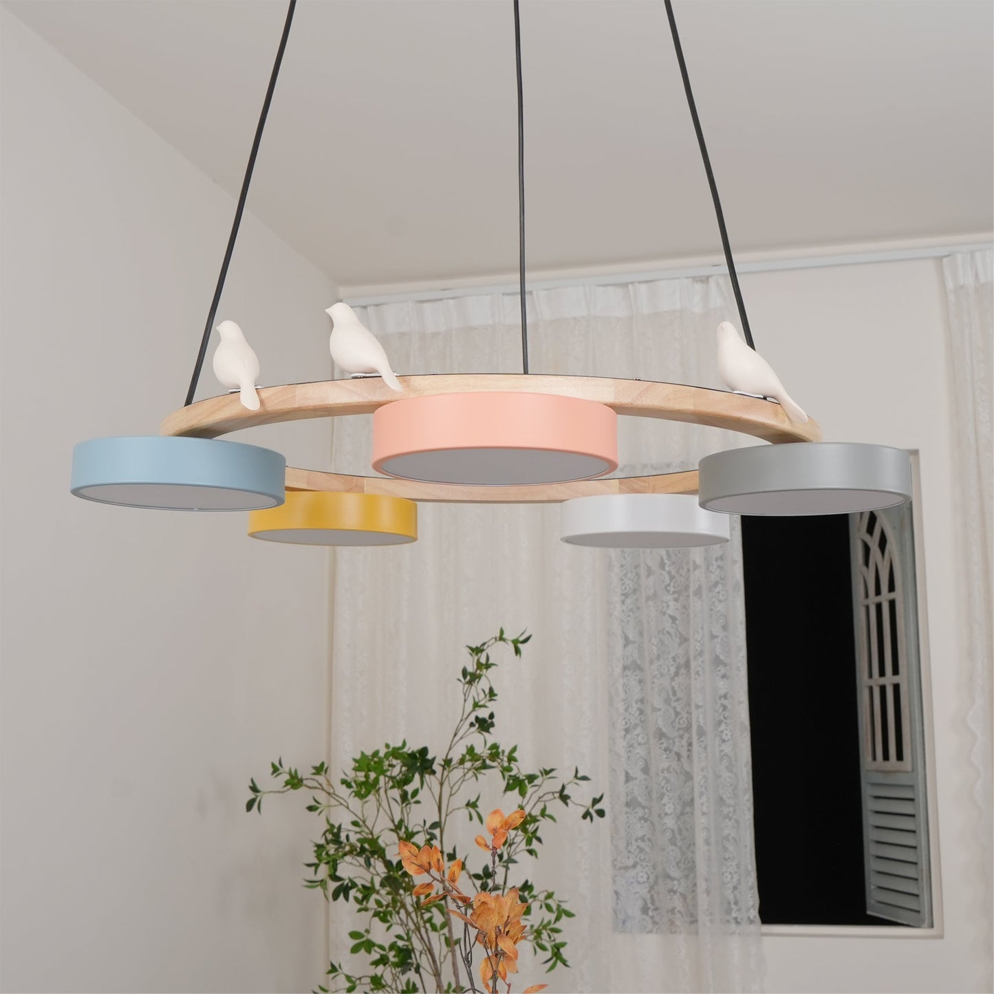 Radiancea - Elegante Ronde Vogelkroonluchter Met Warme Sfeerverlichting
