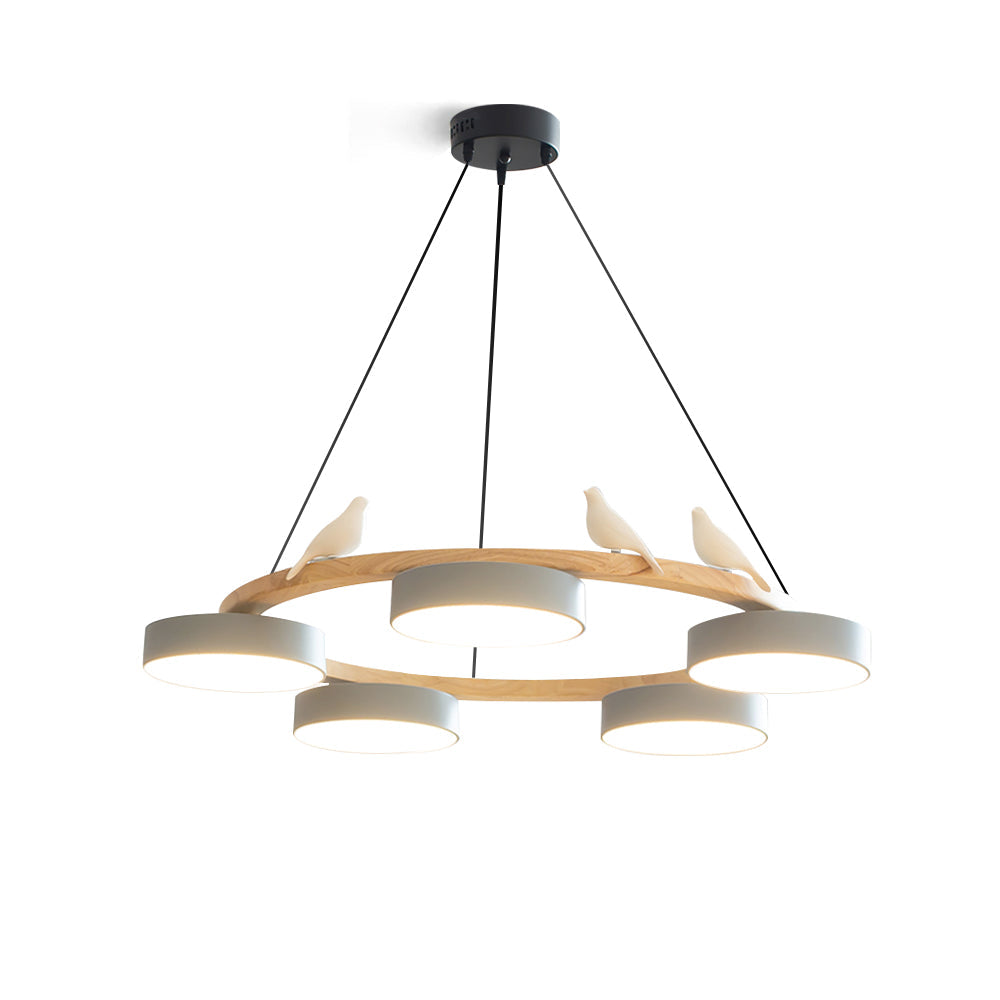 Radiancea - Elegante Ronde Vogelkroonluchter Met Warme Sfeerverlichting