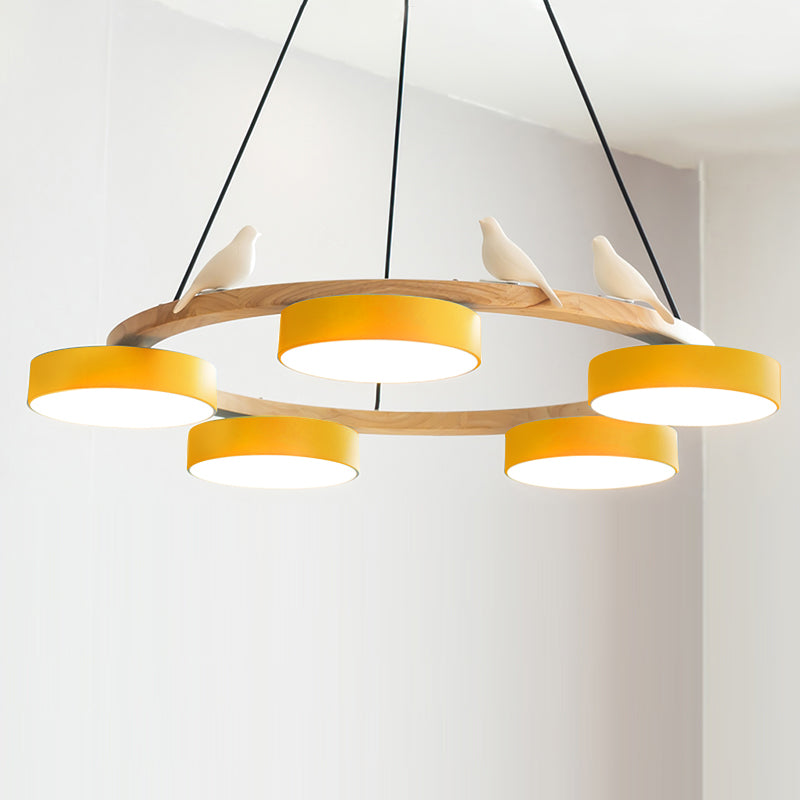 Radiancea - Elegante Ronde Vogelkroonluchter Met Warme Sfeerverlichting