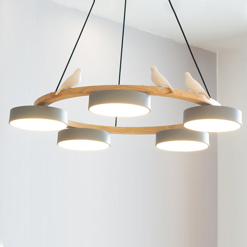 Radiancea - Elegante Ronde Vogelkroonluchter Met Warme Sfeerverlichting