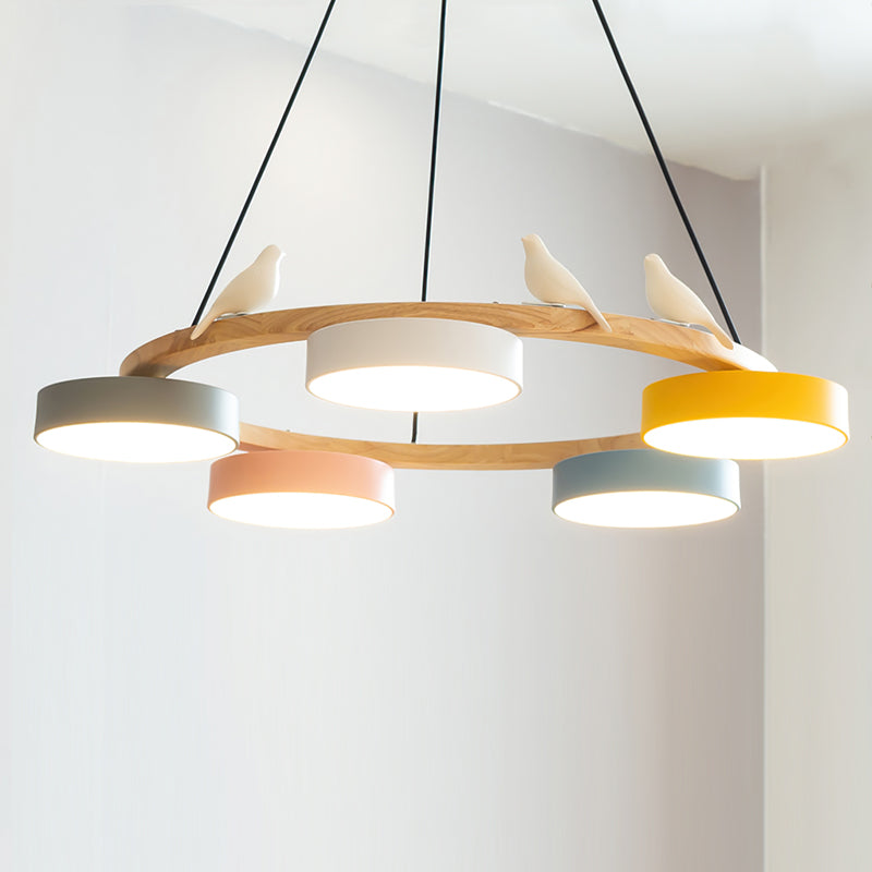 Radiancea - Elegante Ronde Vogelkroonluchter Met Warme Sfeerverlichting
