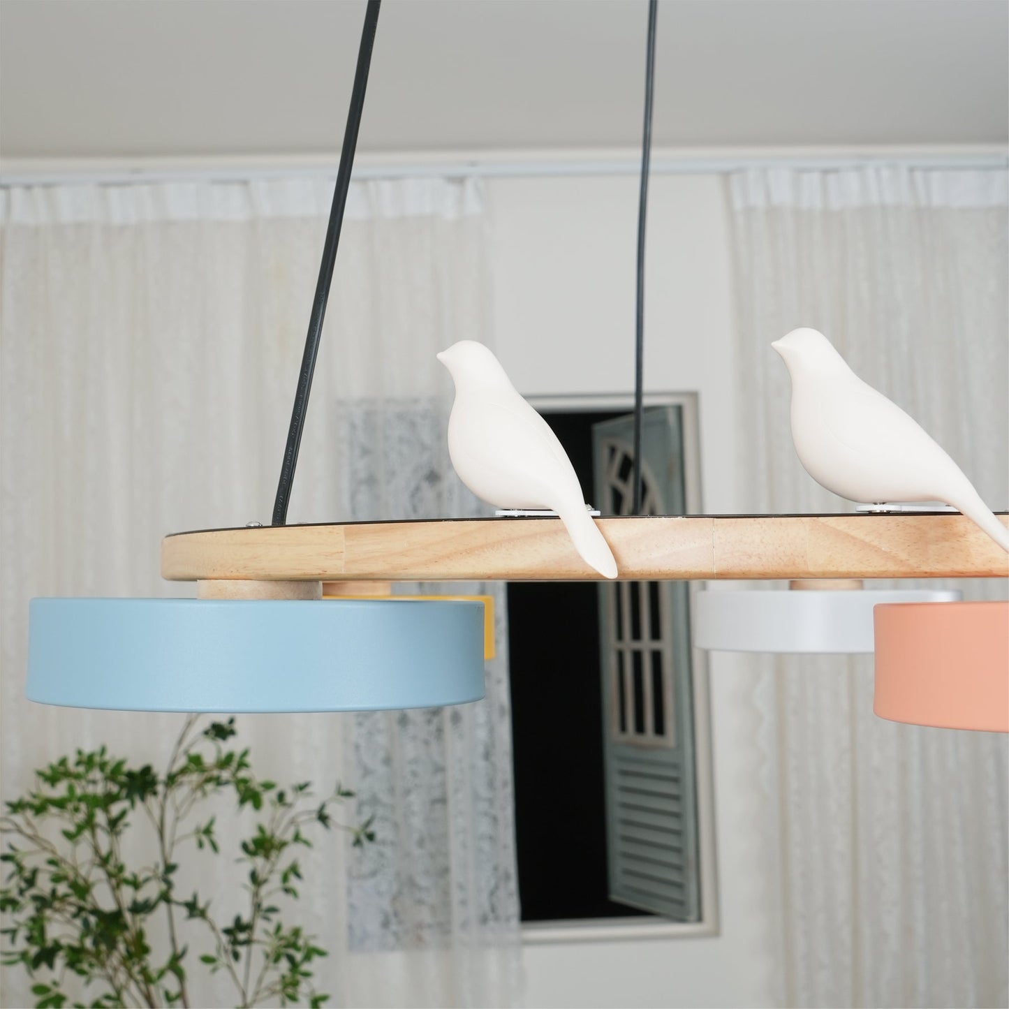 Radiancea - Elegante Ronde Vogelkroonluchter Met Warme Sfeerverlichting