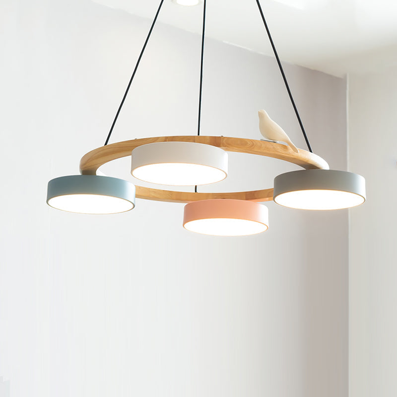 Radiancea - Elegante Ronde Vogelkroonluchter Met Warme Sfeerverlichting