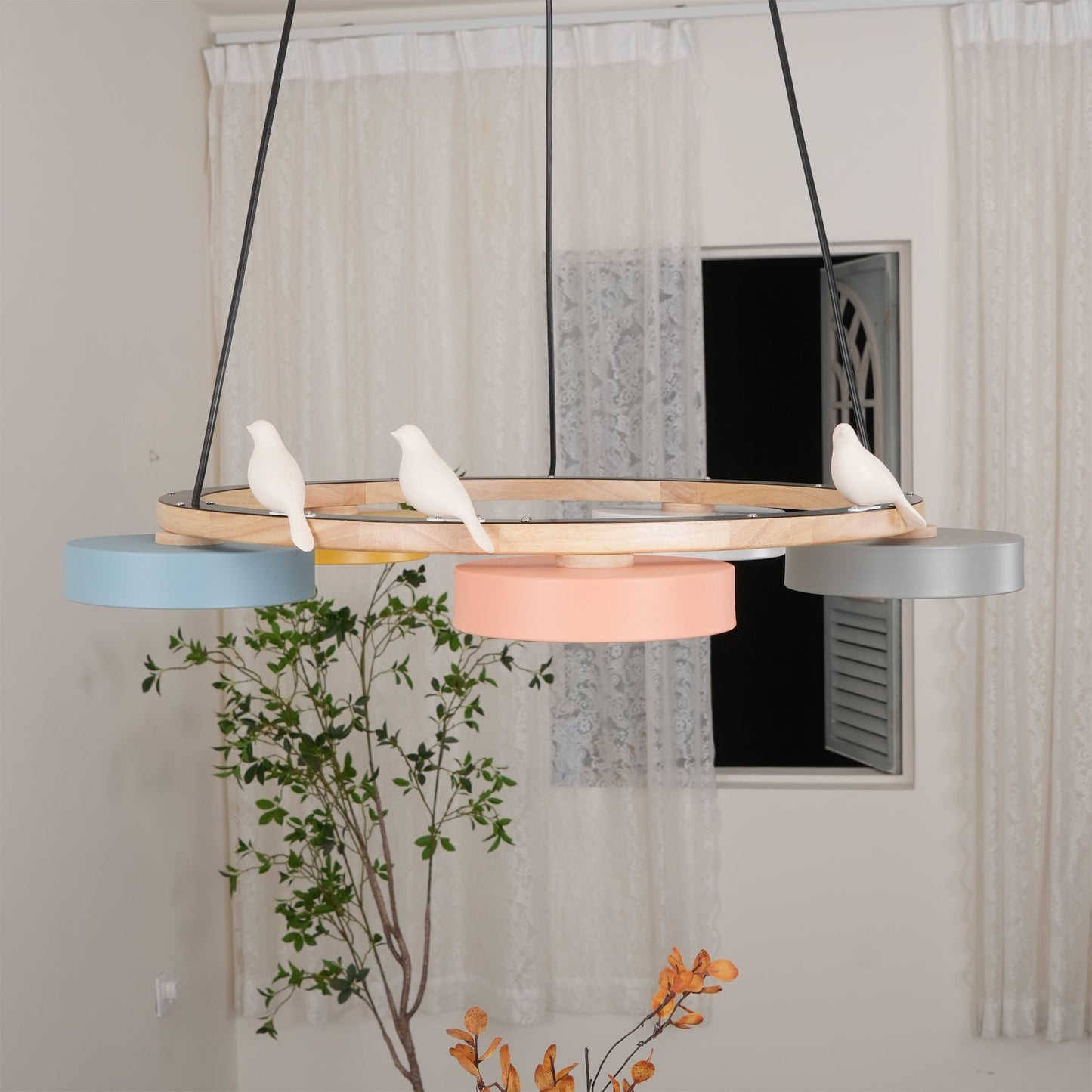Radiancea - Elegante Ronde Vogelkroonluchter Met Warme Sfeerverlichting