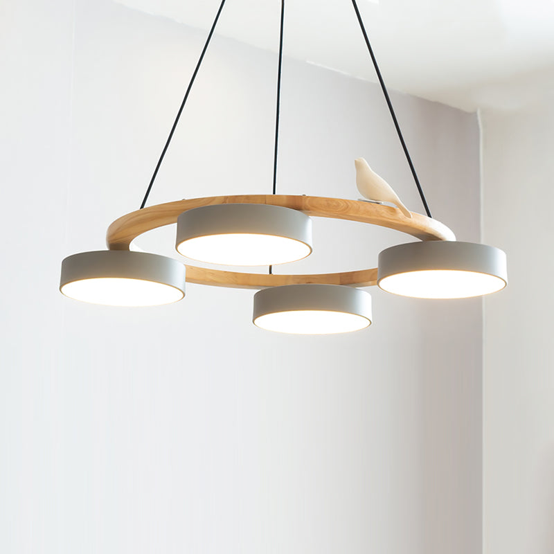 Radiancea - Elegante Ronde Vogelkroonluchter Met Warme Sfeerverlichting