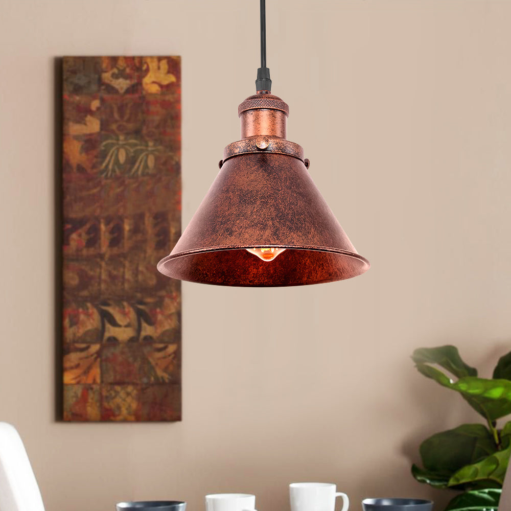 Dorian – Landelijke Industriële Kegel Hanglamp