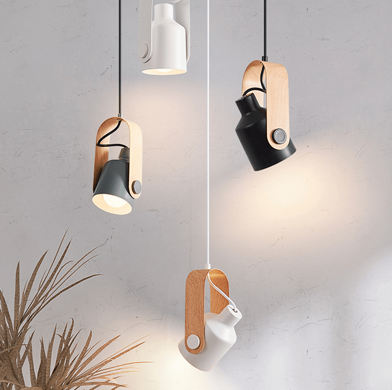 Orvia – Scandinavische Hangspot (Houten & Metalen Hanglamp)