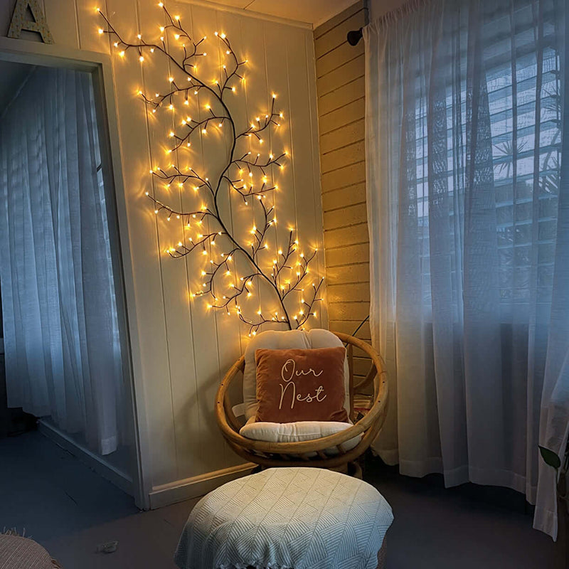 LumiBranch – Betoverde Wilgentak Wandlamp