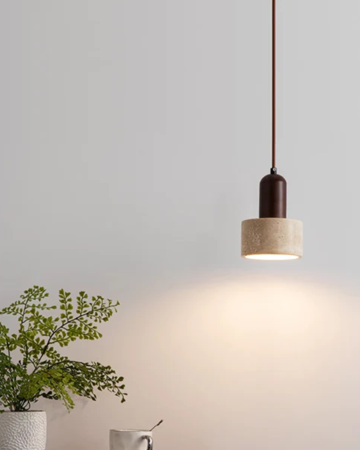 Terra – Natuurlijke Travertijn Hanglamp