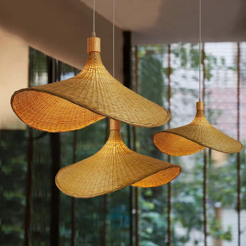 LoomLit – Handgemaakte Boho Bamboe Hanglamp & Plafondlamp (Duurzaam, Natuurlijk Design)