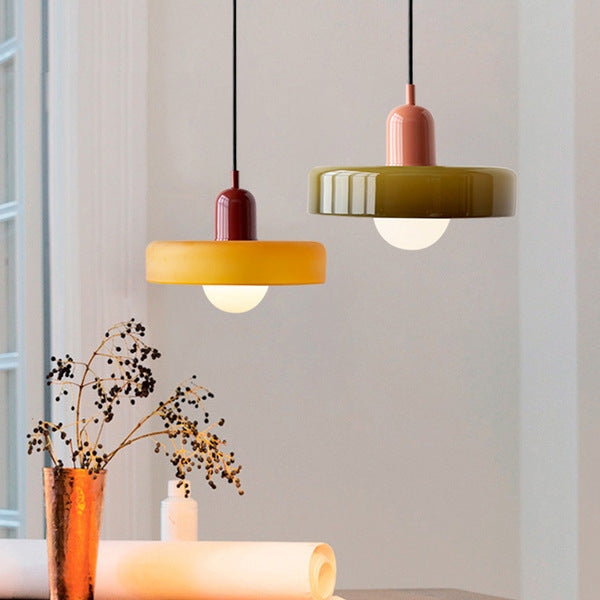 GleaMore - Bauhaus Hanglamp In Stijlvol Gekleurd Glas