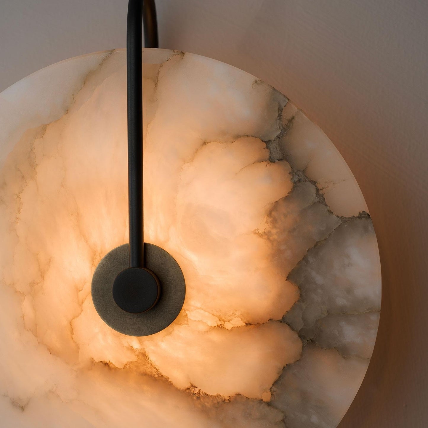 Selene – Natuursteen Alabaster Marmer Minimalistische Wandlamp