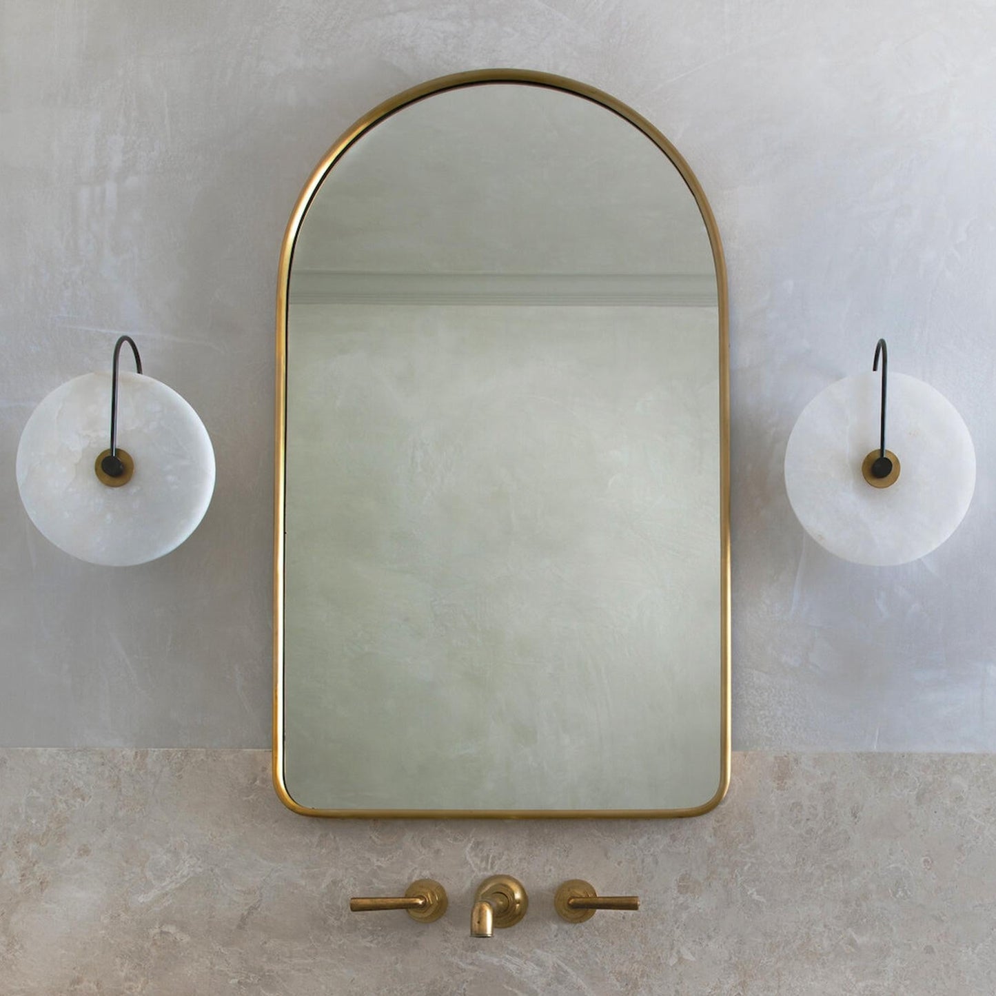 Selene – Natuursteen Alabaster Marmer Minimalistische Wandlamp