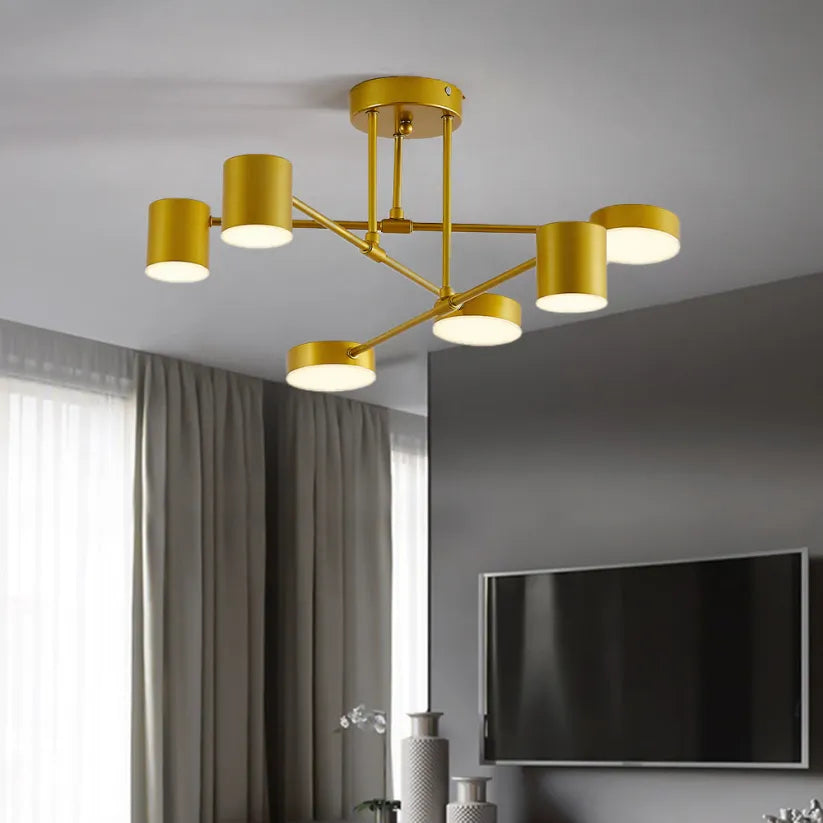 Norvik – Moderne Plafondlamp met 6 LED-Koppen