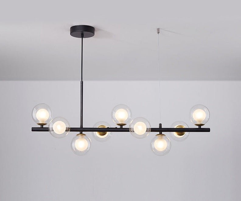 Solara – Luxe Glazen Bollen Hanglamp Voor De Eettafel