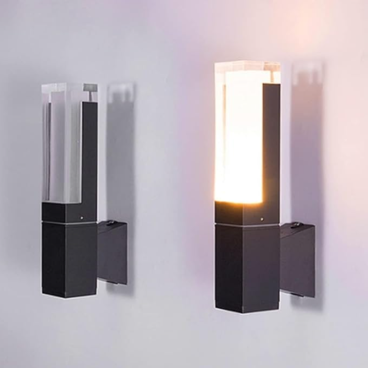 Covora - Stijlvolle Zwarte Aluminium Wandlamp Voor Buiten Met Warmwitte LED