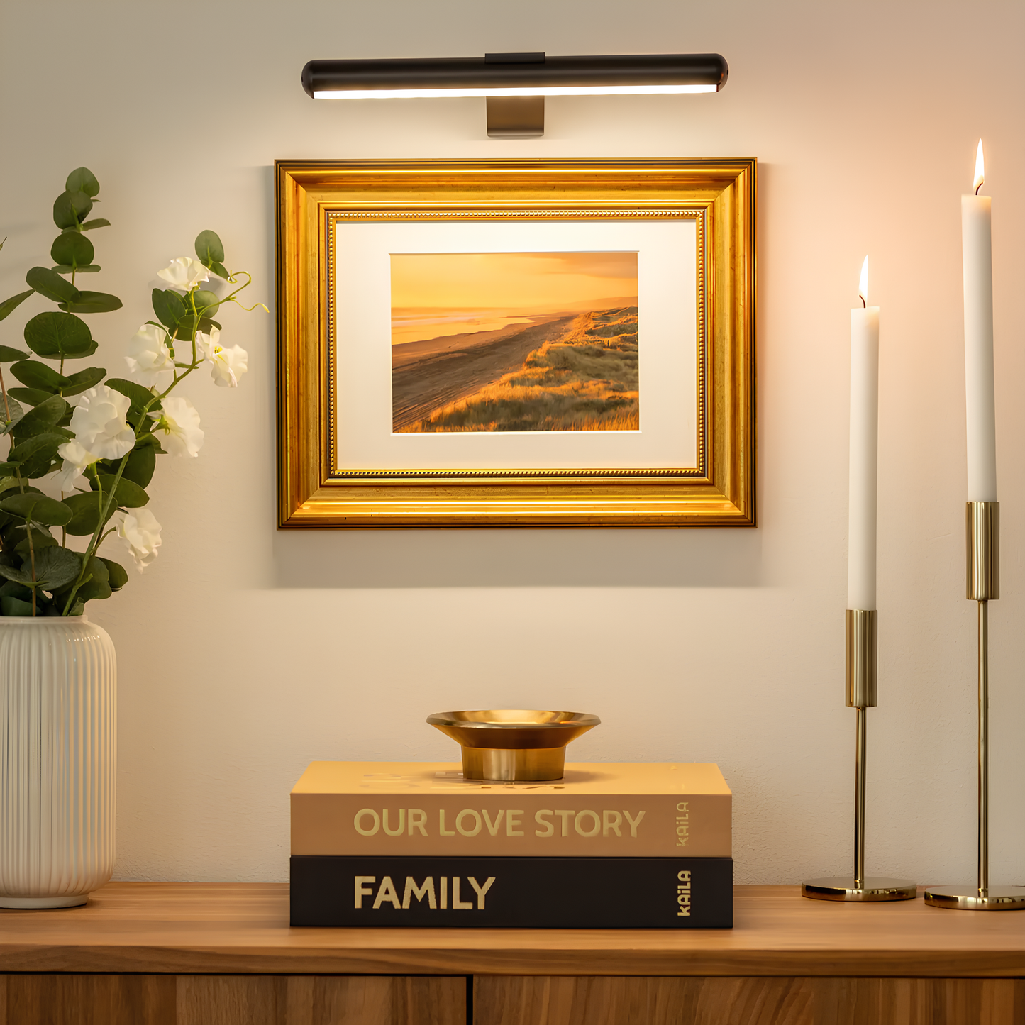 Lumora – LED Wandlamp voor Kunst en Decoratie