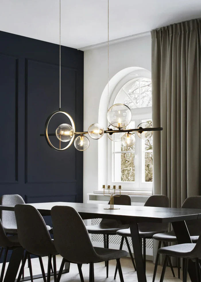 Aurevia – Glas Bubble Plafondlamp met LED Ring