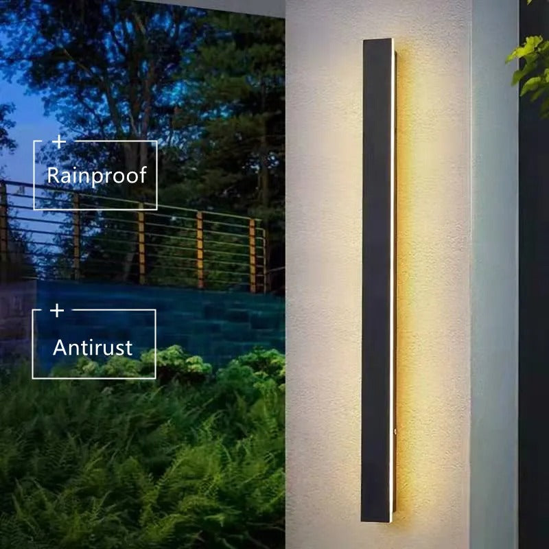 Havenvale - Verticale LED Buitenwandlamp Met Dimbare Functie En Strak Design